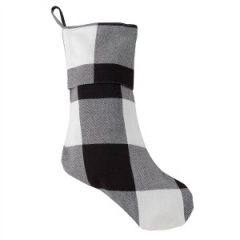 buffalo plaid Christmas stocking craft blank