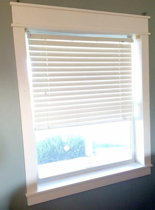 Easy DIY Farmhouse Window Trim For Less Than $10 - Daily Dose of DIY