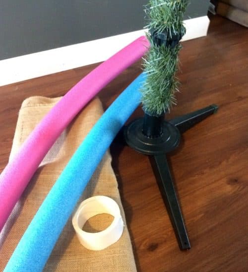 burlap Christmas Tree Skirt Supplies