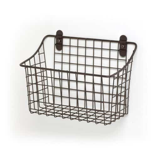 wall mount pantry organization basket 