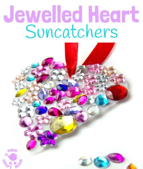 Jewelled Hearts Valentine's Day Craft