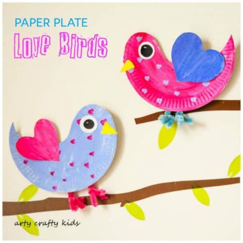 Love Birds Valentines Day Craft
