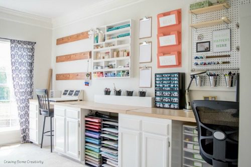 craft room storage organization