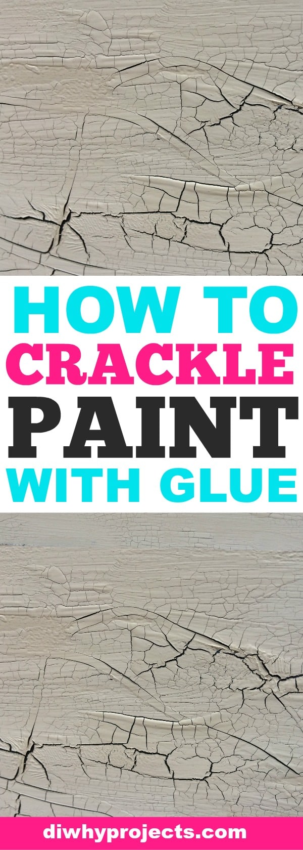 Tutorial for how you can make paint crackle with glue
