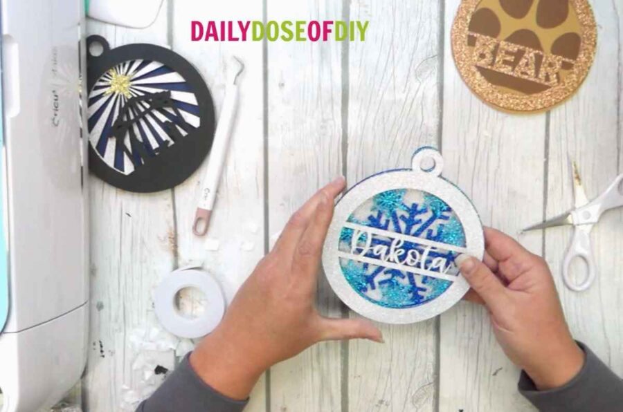 all layers od 3D layered christmas ornaments