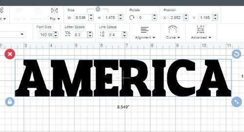Making a text in text knockout design in cricut design space