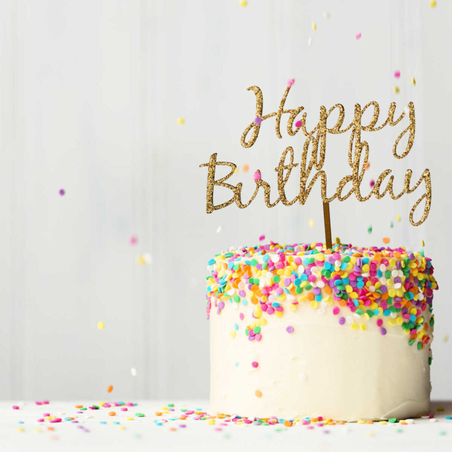 Word cut out cake topper project to make and sell with your Cricut