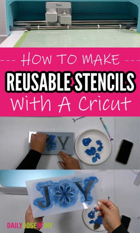 Cutting a reusable stencil with you r Cricut cutting machine pin