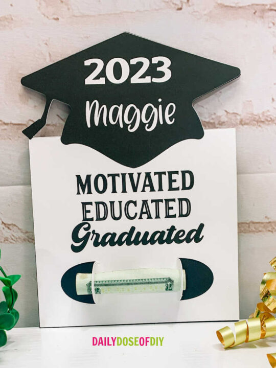 Easy DIY Graduation Card Money Holder with Free Template - Daily Dose of DIY