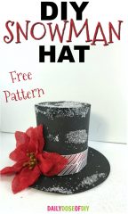 How To Make a Snowman Hat Free Template - Daily Dose of DIY