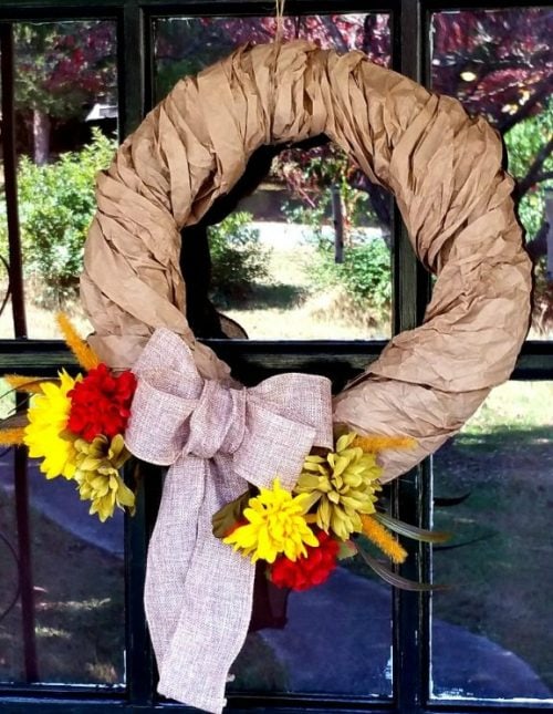 rustic diy Fall wreath
