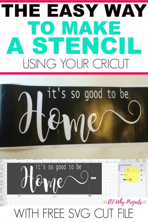 The easy way to make a stencil with your cricut,