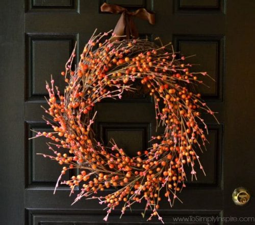 easy Fall berry wreath