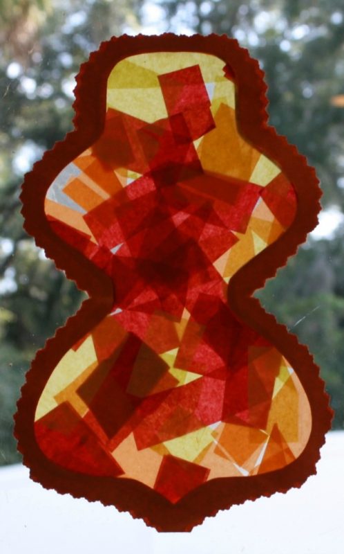 fall leaf suncatcher