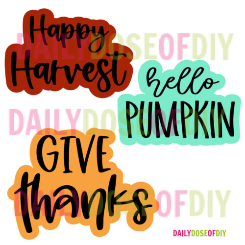 DIY Pumpkin Centerpiece SVG files