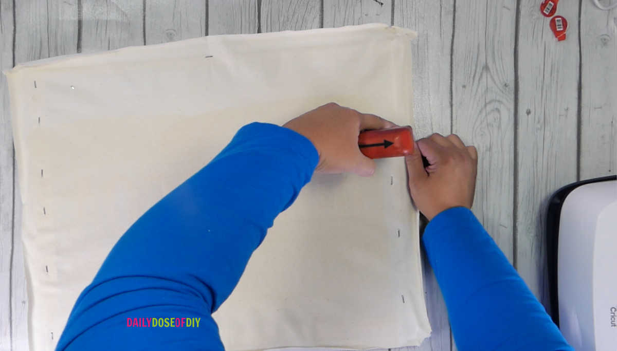 Reverse Canvas staple Daily Dose of DIY