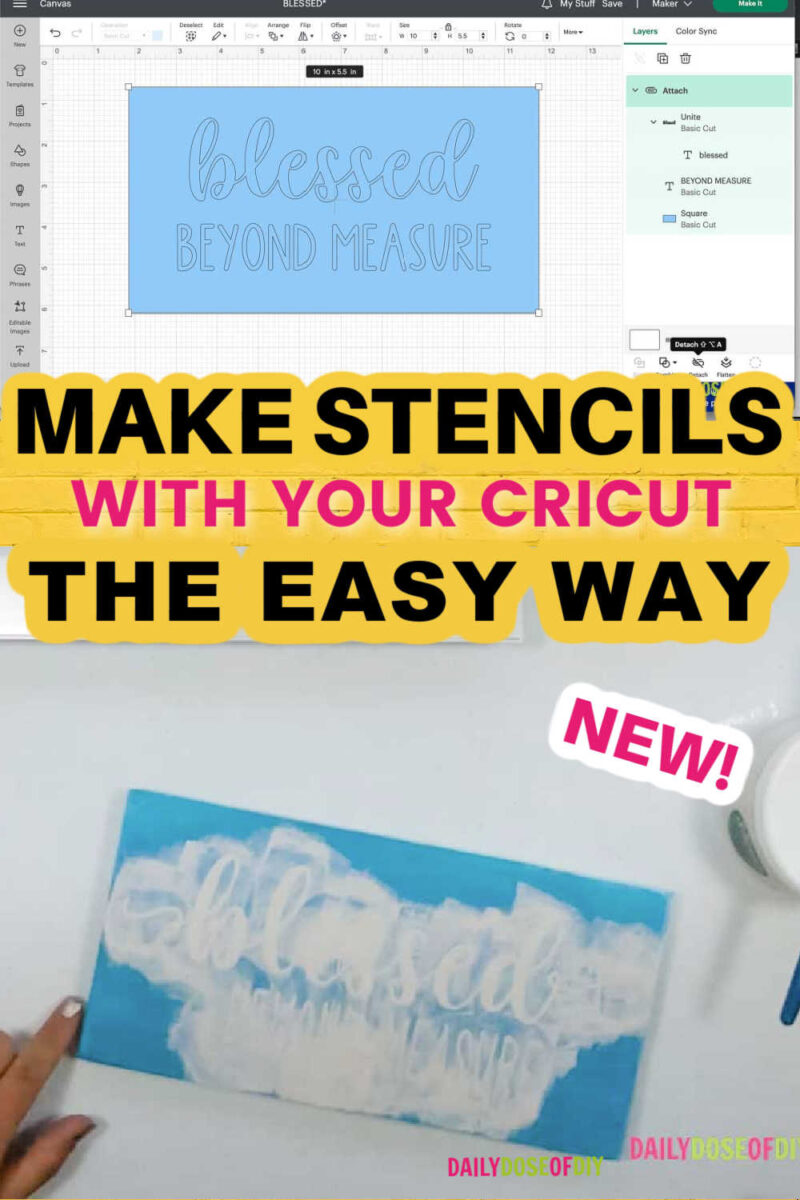 MAKING STENCILS WITH CRICUT THE EASY WAY 