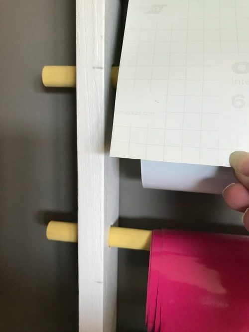 Measuring and cutting your vinyl from the vinyl storage rack