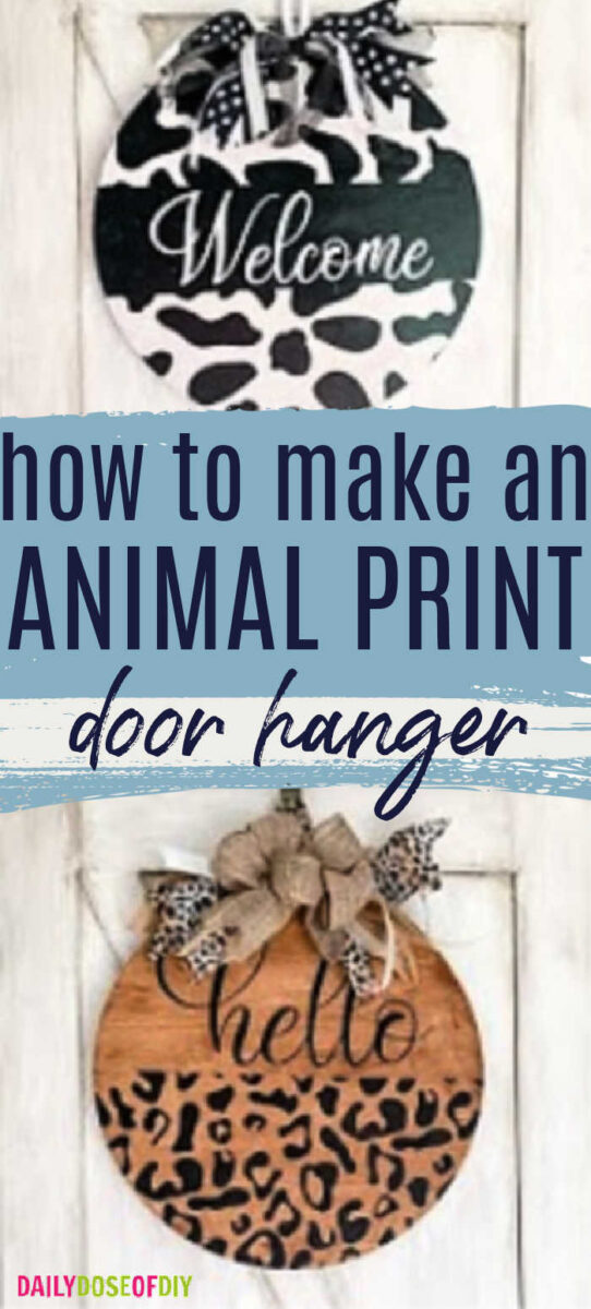 Animal Print Door Hanger - Pin