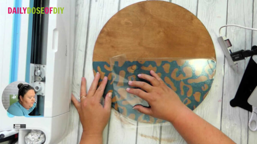 Animal Print Door Hanger - Remove transfer tape