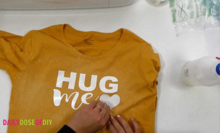 Easy Bleach Spray Shirts with Cricut - Daily Dose of DIY