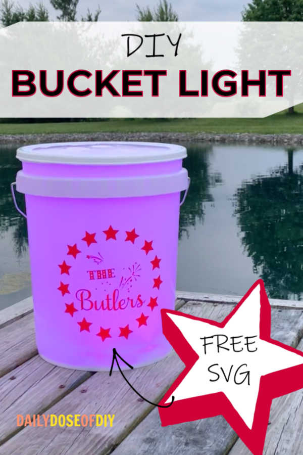 Personalized Camping 5 Gallon Bucket With Remote Control Color Changing  Light