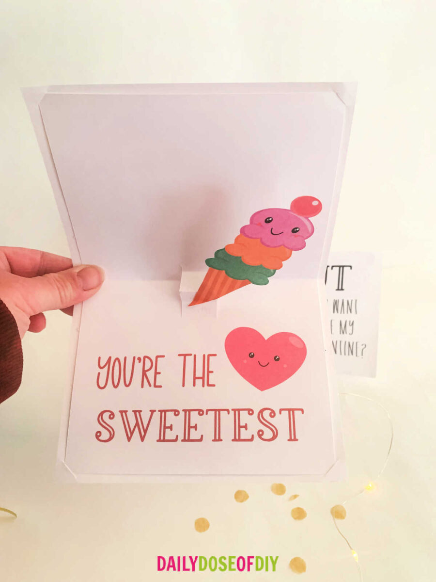 finished print then cut card