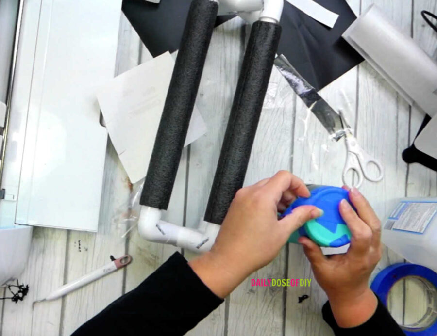 Add oainters tape to your tumber in areas you don't want the Citristrip to strip the paint
