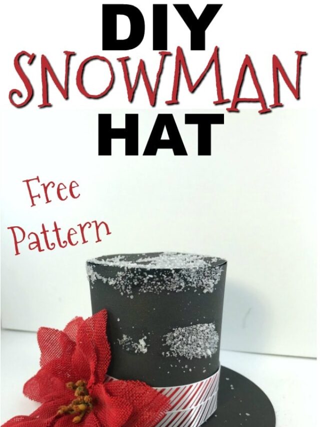 Easy Snowman Hat with Free Template