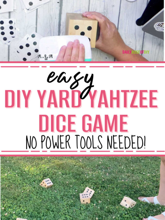 Easy DIY Yard Dice Outdoor Game