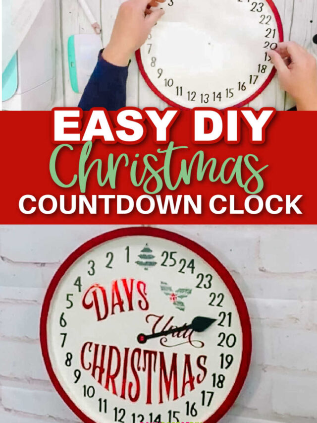 DIY Christmas Countdown Clock Advent Calendar