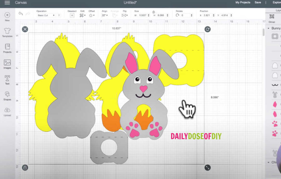 Easter Egg Holder Designs in Cricut Design Space