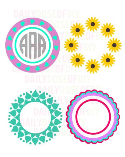 Monogram Circle Mock