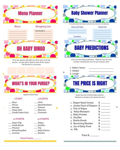 baby shower mock