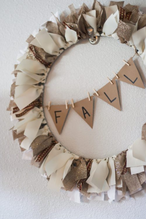 fall rag wreath