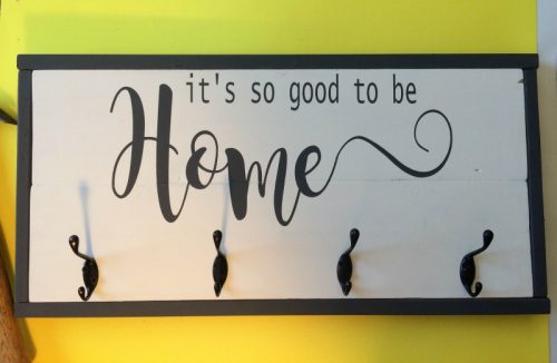Finished Farm House DIY Coat Rack