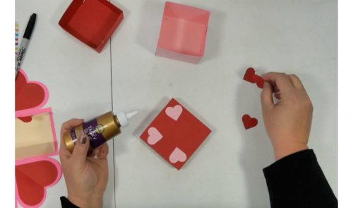 adding extra decorations to the exploding box