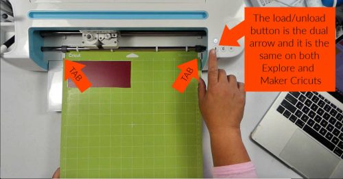 How to load the cut mat to cut vinyl on a cricut 