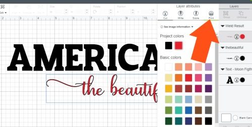 Changing the script text to print for a text in text knockout design.