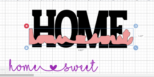 center the bleed out to your knockout text to finish the design