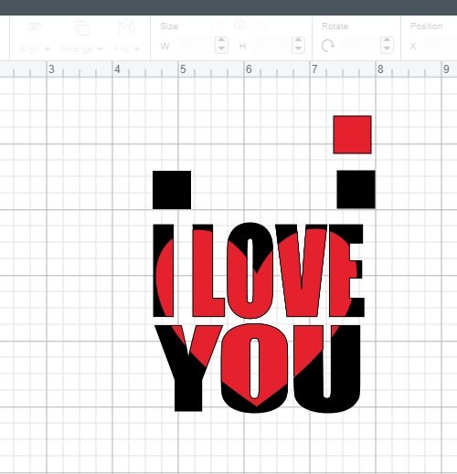 use squares to line up colors on knockout designs