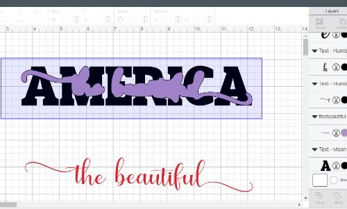 slicing the knockout design in cricut design space