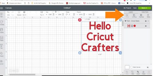 The top functions of the layers menu in Cricut Design Spacr for Dummies