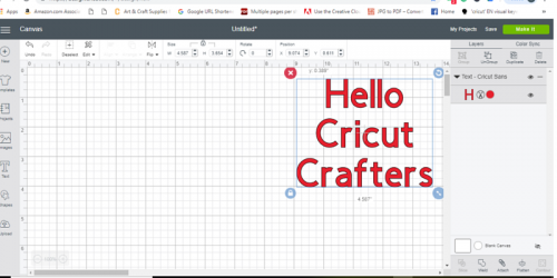 Using the layers menu in Cricut Design Space for dummies