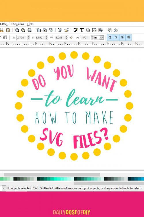 learn how to make svg files with the cut about svg design course