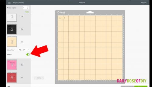 Mirroring the cut mats to make a shirt with your cricut