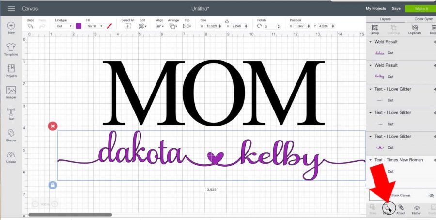 design for mom shirt with the Cricut
