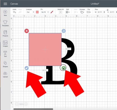 Make a split level monogram in cricut design space