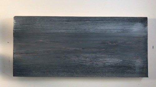 Distressing new wood in minutes with paint.