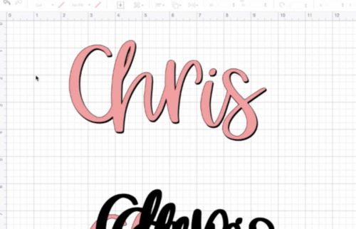 creating a shadow text in Cricut design space